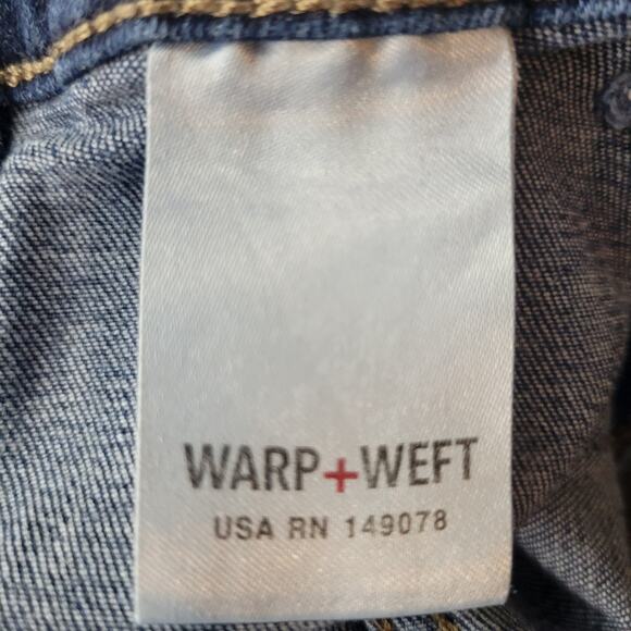 Warp + Weft Maternity Short Jean Denim Size 6/28 - Picture 7 of 9